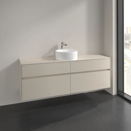 VILLEROY BOCH Toaletní skříňka Collaro, 4 výsuvy, 1600 x 548 x 500 mm, Cashmere Grey / Cashmere Grey #C04900VN, obrázek 2