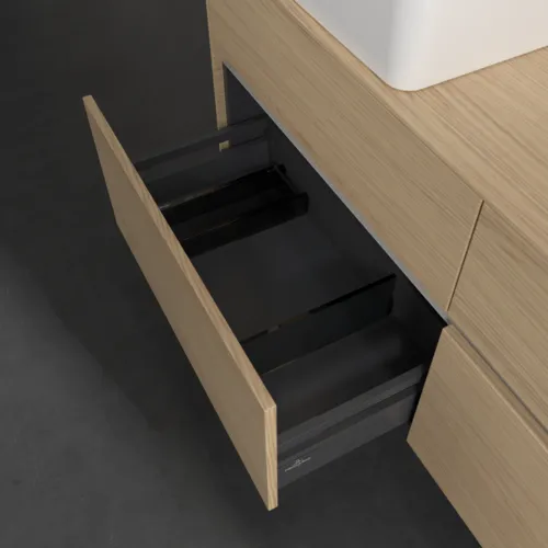VILLEROY BOCH Toaletní skříňka Collaro, s osvětlením, 4 výsuvy, 1400 x 548 x 500 mm, severský dub / severský dub #C046B0VJ, obrázek 7