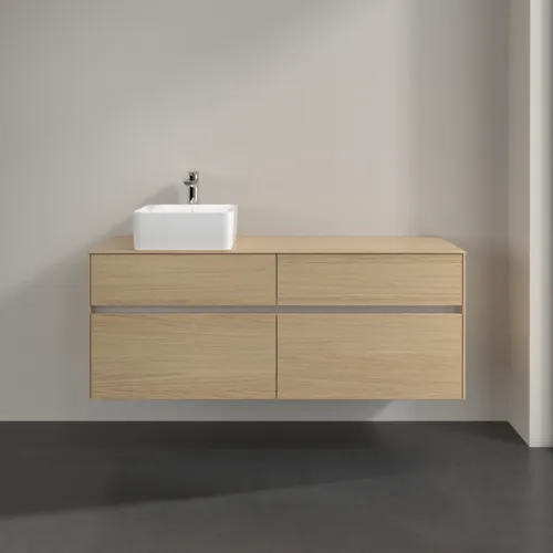 VILLEROY BOCH Toaletní skříňka Collaro, s osvětlením, 4 výsuvy, 1400 x 548 x 500 mm, severský dub / severský dub #C046B0VJ, obrázek 3