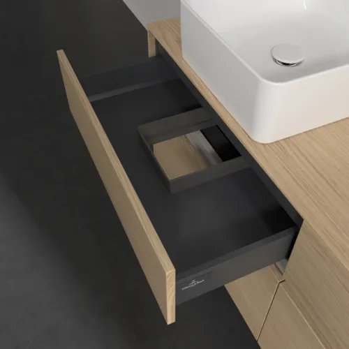 VILLEROY BOCH Toaletní skříňka Collaro, s osvětlením, 4 výsuvy, 1400 x 548 x 500 mm, severský dub / severský dub #C046B0VJ, obrázek 8