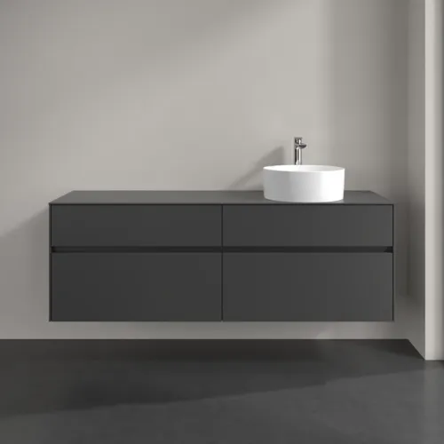 VILLEROY BOCH Toaletní skříňka Collaro, s osvětlením, 4 výsuvy, 1600 x 548 x 500 mm, Grafit / Grafit #C051B0VR, obrázek 3