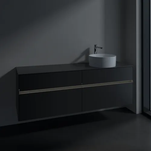 VILLEROY BOCH Toaletní skříňka Collaro, s osvětlením, 4 výsuvy, 1600 x 548 x 500 mm, Grafit / Grafit #C051B0VR, obrázek 5