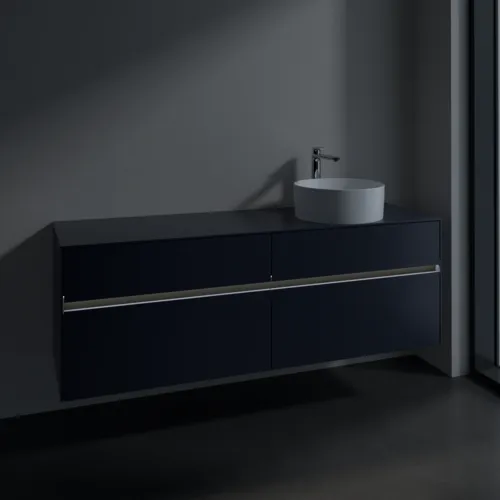 VILLEROY BOCH Toaletní skříňka Collaro, s osvětlením, 4 výsuvy, 1600 x 548 x 500 mm, Marine Blue / Marine Blue #C051B0VQ, obrázek 5