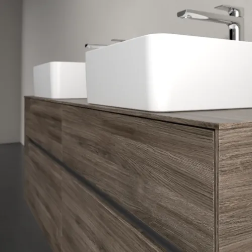 VILLEROY BOCH Toaletní skříňka Collaro, 4 výsuvy, 1400 x 548 x 500 mm, dub kamenný #C04800RK, obrázek 5