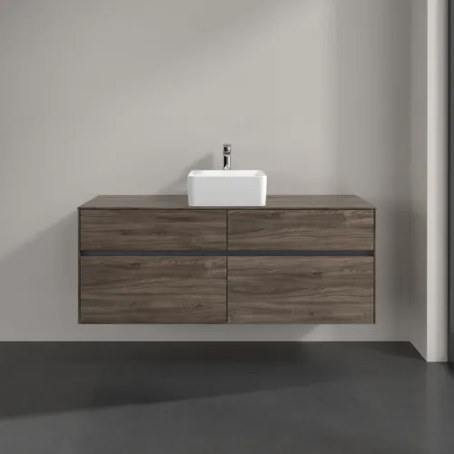 VILLEROY BOCH Umyvadlová skříňka Collaro, s osvětlením, 4 výsuvy, 1400 x 548 x 500 mm, dub kamenný #C045B0RK, obrázek 3