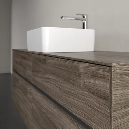 VILLEROY BOCH Umyvadlová skříňka Collaro, s osvětlením, 4 výsuvy, 1400 x 548 x 500 mm, dub kamenný #C045B0RK, obrázek 6