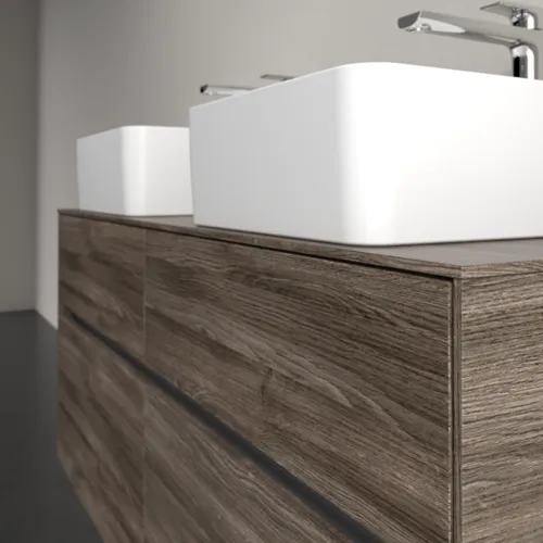 VILLEROY BOCH Umyvadlová skříňka Collaro, s osvětlením, 4 výsuvy, 1200 x 548 x 500 mm, dub kamenný #C044B0RK, obrázek 6