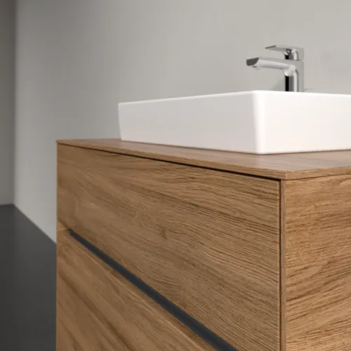 VILLEROY BOCH Toaletní skříňka Collaro, 2 výsuvy, 800 x 548 x 500 mm, dub Kansas #C06900RH, obrázek 5