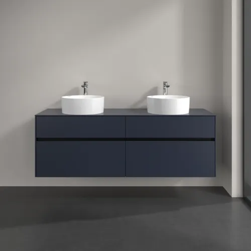 VILLEROY BOCH Toaletní skříňka Collaro, s osvětlením, 4 výsuvy, 1600 x 548 x 500 mm, Marine Blue / Marine Blue #C052B0VQ, obrázek 3