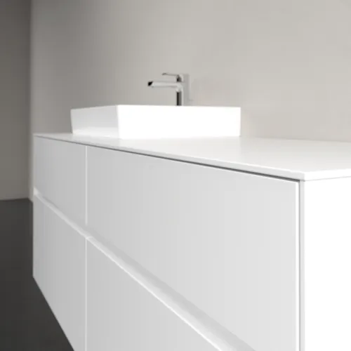 VILLEROY BOCH Toaletní skříňka Collaro, 4 výsuvy, 1400 x 548 x 500 mm, bílá matná / bílá matná #C07400MS, obrázek 5