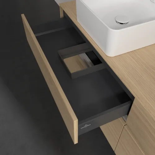 VILLEROY BOCH Toaletní skříňka Collaro, s osvětlením, 4 výsuvy, 1600 x 548 x 500 mm, severský dub / severský dub #C052B0VJ, obrázek 8