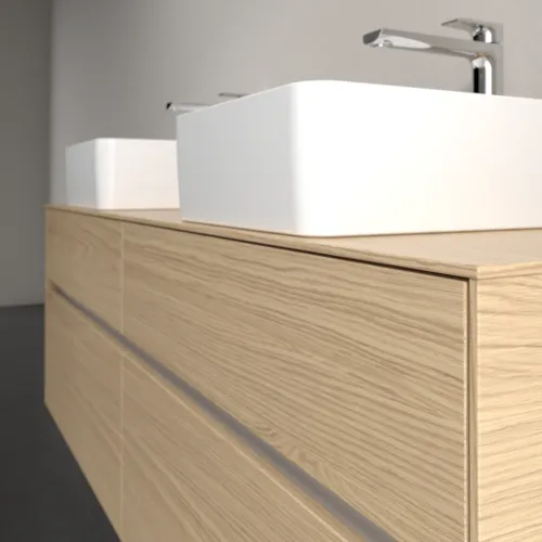 VILLEROY BOCH Toaletní skříňka Collaro, s osvětlením, 4 výsuvy, 1600 x 548 x 500 mm, severský dub / severský dub #C052B0VJ, obrázek 6