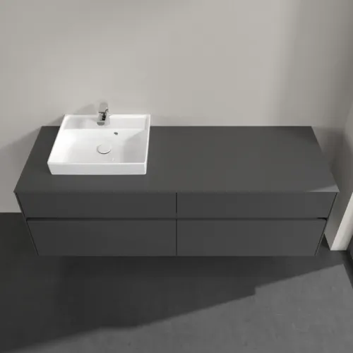 VILLEROY BOCH Toaletní skříňka Collaro, s osvětlením, 4 výsuvy, 1600 x 548 x 500 mm, lesklá šedá / lesklá šedá #C078B0FP, obrázek 4