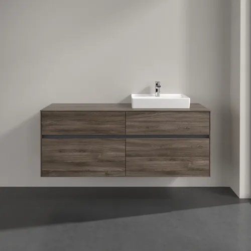 VILLEROY BOCH Toaletní skříňka Collaro, 4 výsuvy, 1400 x 548 x 500 mm, dub kamenný #C07500RK, obrázek 3