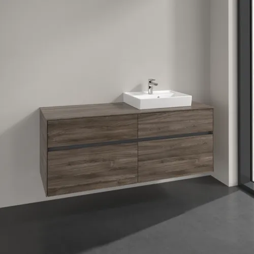 VILLEROY BOCH Toaletní skříňka Collaro, 4 výsuvy, 1400 x 548 x 500 mm, dub kamenný #C07500RK, obrázek 2
