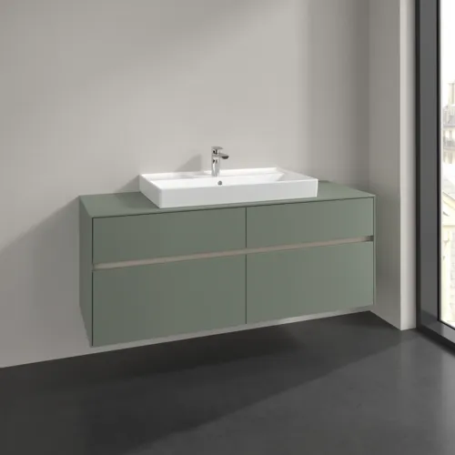 VILLEROY BOCH Toaletní skříňka Collaro, 4 výsuvy, 1400 x 548 x 500 mm, Soft Green / Soft Green #C08800AF, obrázek 2