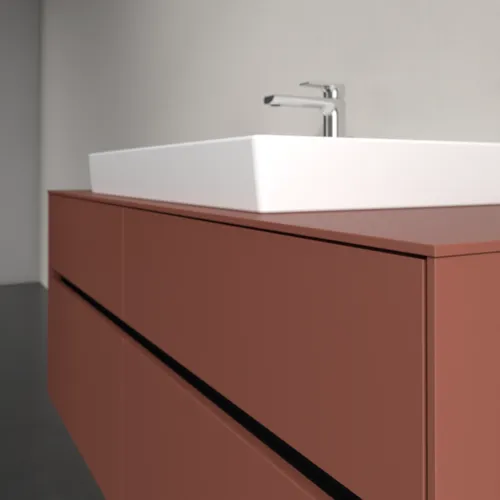 VILLEROY BOCH Toaletní skříňka Collaro, 4 výsuvy, 1400 x 548 x 500 mm, Vínově červená / Vínově červená #C08800AH, obrázek 5