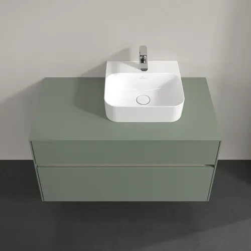 VILLEROY BOCH Toaletní skříňka Collaro, 2 výsuvy, 1000 x 548 x 500 mm, Soft Green / Soft Green #C09600AF, obrázek 4