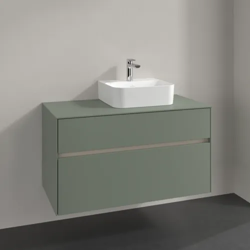 VILLEROY BOCH Toaletní skříňka Collaro, 2 výsuvy, 1000 x 548 x 500 mm, Soft Green / Soft Green #C09600AF, obrázek 2
