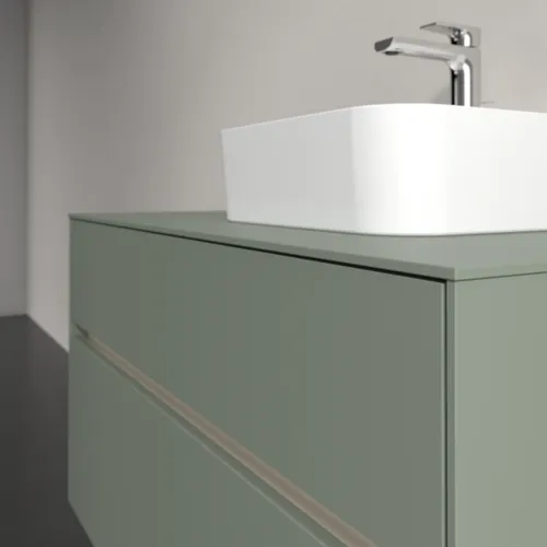 VILLEROY BOCH Toaletní skříňka Collaro, 2 výsuvy, 1000 x 548 x 500 mm, Soft Green / Soft Green #C09600AF, obrázek 5