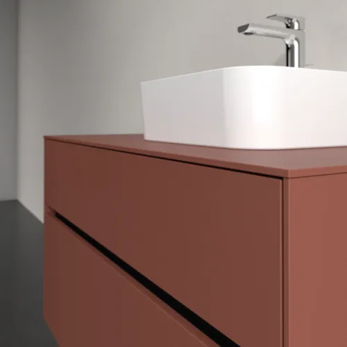 VILLEROY BOCH Toaletní skříňka Collaro, 2 výsuvy, 1000 x 548 x 500 mm, vínově červená / vínově červená #C09600AH, obrázek 5