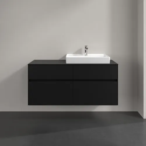 VILLEROY BOCH Toaletní skříňka Collaro, s osvětlením, 4 výsuvy, 1200 x 548 x 500 mm, Volcano Black / Volcano Black #C083B0VL, obrázek 3