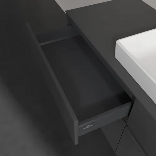 VILLEROY BOCH Toaletní skříňka Collaro, 4 výsuvy, 1400 x 548 x 500 mm, lesklá šedá / lesklá šedá #C09000FP, obrázek 7