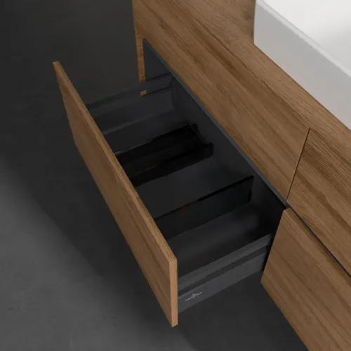 VILLEROY BOCH Toaletní skříňka Collaro, s osvětlením, 4 výsuvy, 1400 x 548 x 500 mm, dub Kansas #C090B0RH, obrázek 7