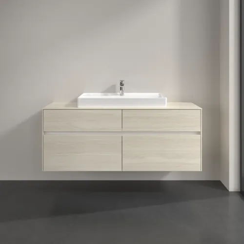 VILLEROY BOCH Toaletní skříňka Collaro, 4 výsuvy, 1400 x 548 x 500 mm, bílý dub / bílý dub #C08800AA, obrázek 3