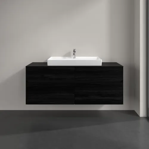 VILLEROY BOCH Toaletní skříňka Collaro, 4 výsuvy, 1400 x 548 x 500 mm, černý dub / černý dub #C08800AB, obrázek 3