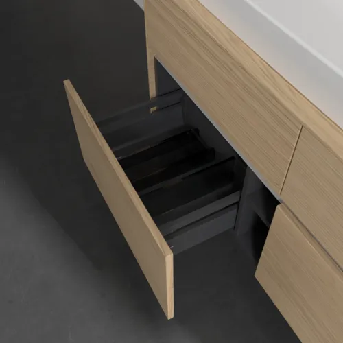VILLEROY BOCH Toaletní skříňka Collaro, s osvětlením, 4 výsuvy, 1200 x 548 x 500 mm, severský dub / severský dub #C091B0VJ, obrázek 7