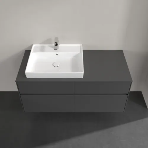 VILLEROY BOCH Collaro toaletní skříňka, 4 výsuvy, 1200 x 548 x 500 mm, lesklá šedá / lesklá šedá #C08200FP, obrázek 4