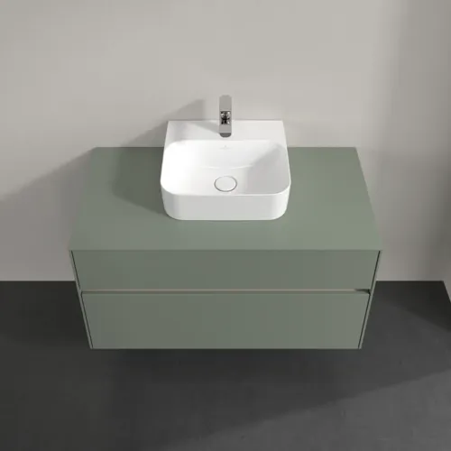 VILLEROY BOCH Collaro toaletní skříňka, s osvětlením, 2 výsuvy, 1000 x 548 x 500 mm, Soft Green / Soft Green #C094B0AF, obrázek 4
