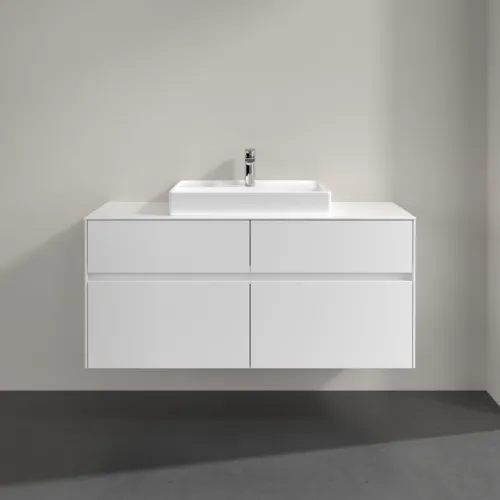 VILLEROY BOCH Collaro toaletní skříňka, s osvětlením, 4 výsuvy, 1200 x 548 x 500 mm, bílá matná / bílá matná #C081B0MS, obrázek 3