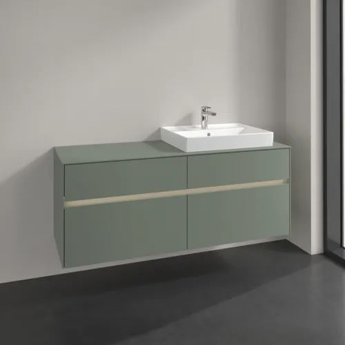VILLEROY BOCH Toaletní skříňka Collaro, s osvětlením, 4 výsuvy, 1400 x 548 x 500 mm, Soft Green / Soft Green #C086B0AF, obrázek 2