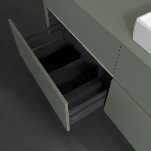 VILLEROY BOCH Toaletní skříňka Collaro, s osvětlením, 4 výsuvy, 1400 x 548 x 500 mm, Soft Green / Soft Green #C086B0AF, obrázek 7