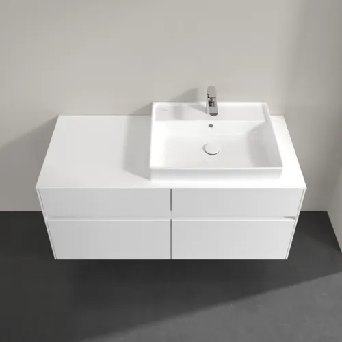 VILLEROY BOCH Toaletní skříňka Collaro, 4 výsuvy, 1200 x 548 x 500 mm, bílá matná / bílá matná #C08300MS, obrázek 4
