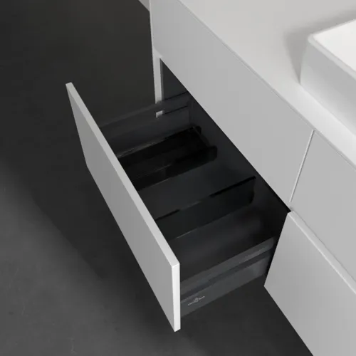 VILLEROY BOCH Toaletní skříňka Collaro, 4 výsuvy, 1200 x 548 x 500 mm, bílá matná / bílá matná #C08300MS, obrázek 6