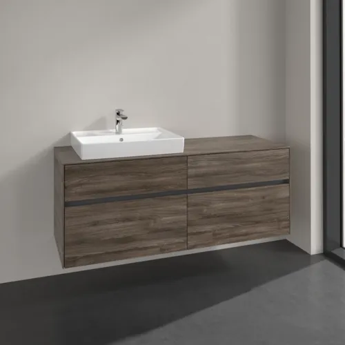 VILLEROY BOCH Toaletní skříňka Collaro, 4 výsuvy, 1400 x 548 x 500 mm, dub kamenný #C08500RK, obrázek 2