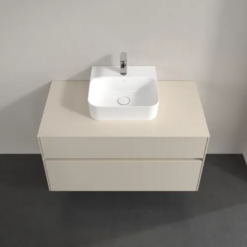 VILLEROY BOCH Toaletní skříňka Collaro, 2 výsuvy, 1000 x 548 x 500 mm, Cashmere Grey / Cashmere Grey #C09400VN, obrázek 4
