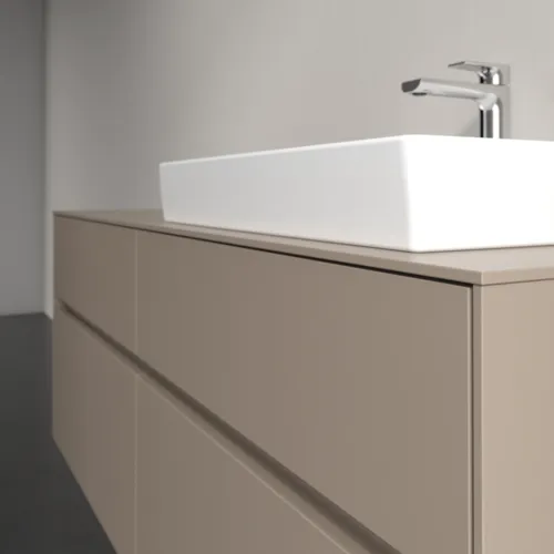 VILLEROY BOCH Toaletní skříňka Collaro, 4 výsuvy, 1400 x 548 x 500 mm, taupe / taupe #C08600VM, obrázek 5
