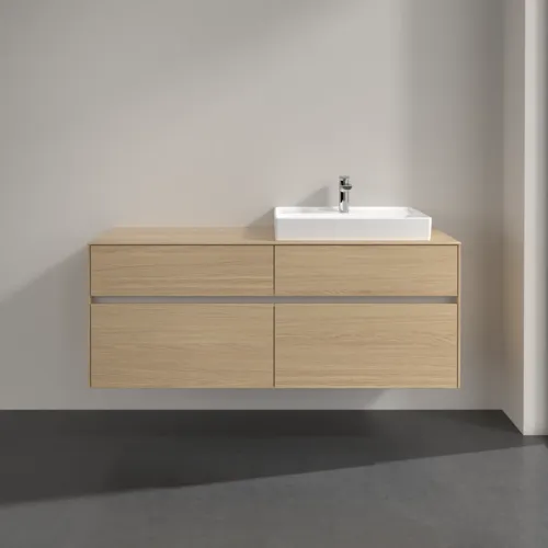 VILLEROY BOCH Toaletní skříňka Collaro, 4 výsuvy, 1400 x 548 x 500 mm, severský dub / severský dub #C08600VJ, obrázek 3