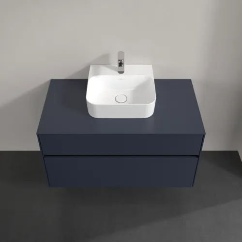 VILLEROY BOCH Toaletní skříňka Collaro, 2 výsuvy, 1000 x 548 x 500 mm, Marine Blue / Marine Blue #C09400VQ, obrázek 4