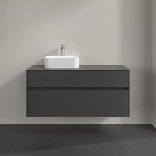 VILLEROY BOCH Collaro toaletní skříňka, s osvětlením, 4 výsuvy, 1200 x 548 x 500 mm, Grafit / Grafit #C098B0VR, obrázek 3