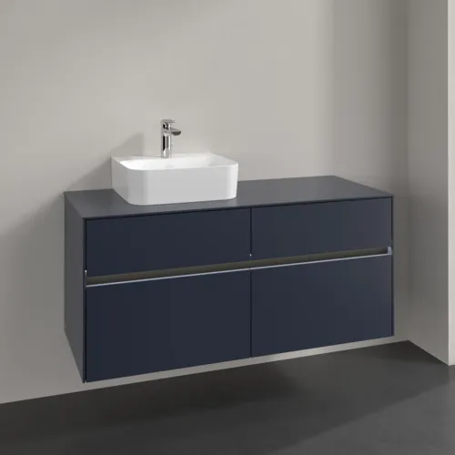 VILLEROY BOCH Toaletní skříňka Collaro, s osvětlením, 4 výsuvy, 1200 x 548 x 500 mm, Marine Blue / Marine Blue #C098B0VQ, obrázek 2