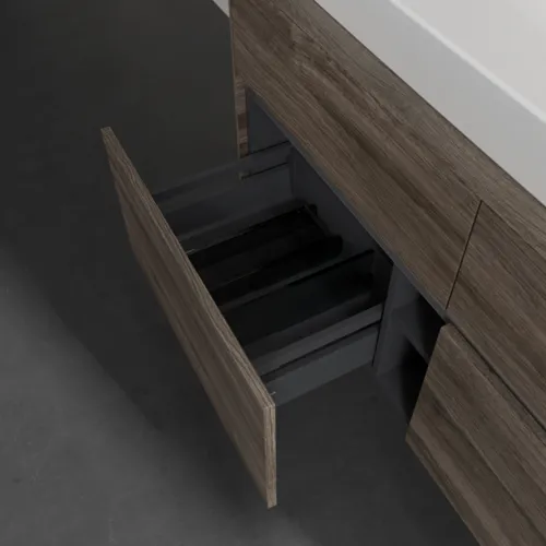 VILLEROY BOCH Umyvadlová skříňka Collaro, s osvětlením, 4 výsuvy, 1200 x 548 x 500 mm, dub kamenný #C091B0RK, obrázek 7