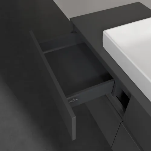 VILLEROY BOCH Collaro toaletní skříňka, 4 výsuvy, 1200 x 548 x 500 mm, lesklá šedá / lesklá šedá #C08100FP, obrázek 7