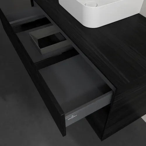 VILLEROY BOCH Toaletní skříňka Collaro, 2 výsuvy, 1000 x 548 x 500 mm, černý dub / černý dub #C09500AB, obrázek 7