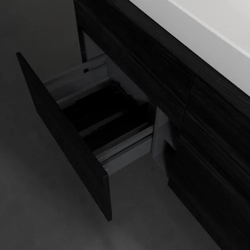 VILLEROY BOCH Toaletní skříňka Collaro, 4 výsuvy, 1200 x 548 x 500 mm, černý dub / černý dub #C08700AB, obrázek 6