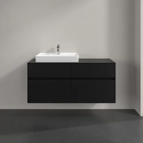 VILLEROY BOCH Toaletní skříňka Collaro, s osvětlením, 4 výsuvy, 1200 x 548 x 500 mm, Volcano Black / Volcano Black #C082B0VL, obrázek 3